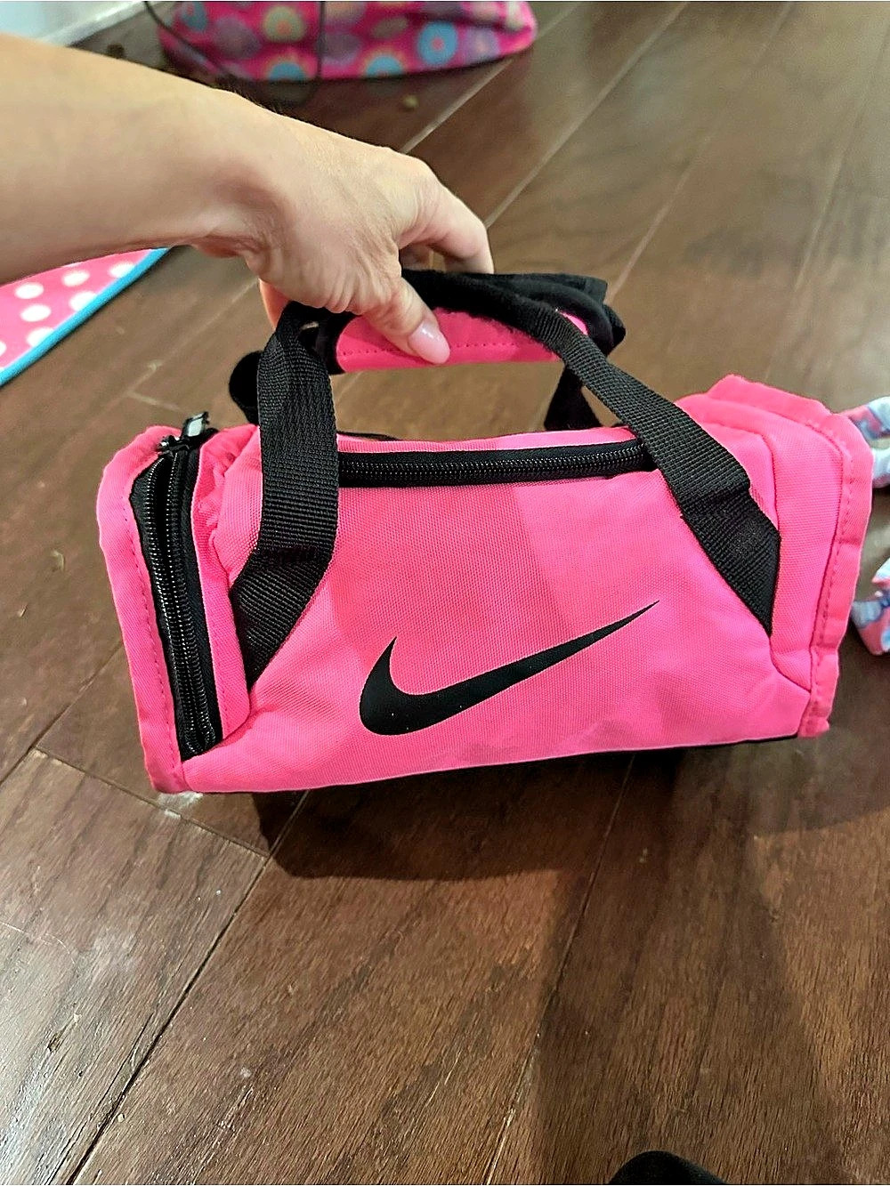 Nike Brasilia Small Lunch Bag Pink & Black
